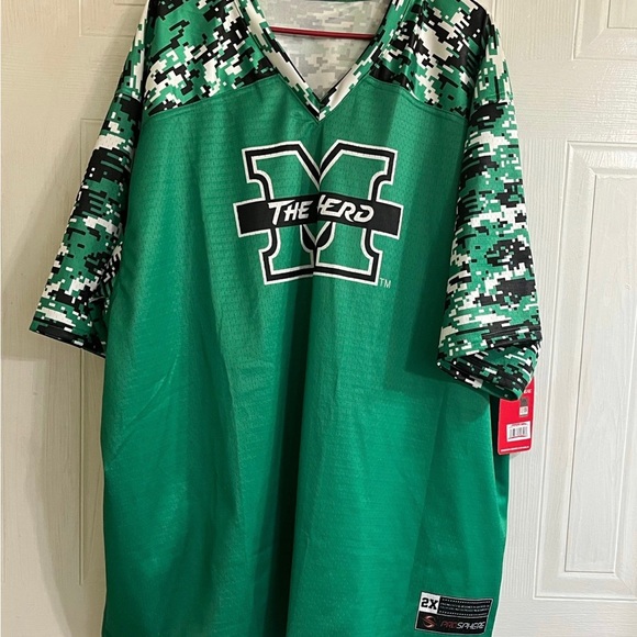 Marshall Thundering Herd GameDay Greats Football Jersey - Kelly Green 2XL - Picture 1 of 4